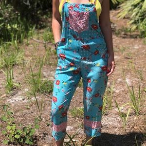 Anne Carson vintage floral jumpsuit petite small